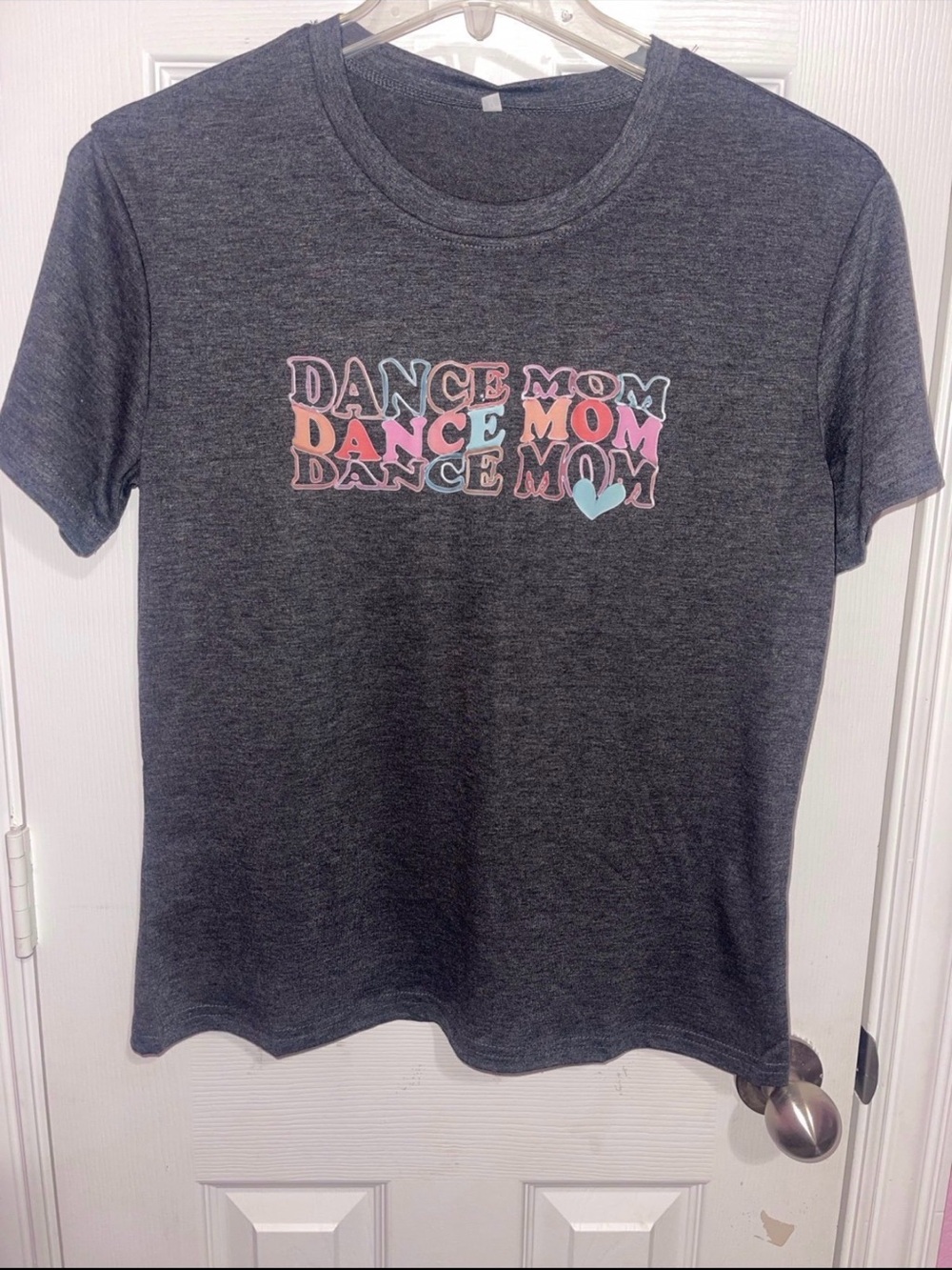 NWOT. Size medium gray Dance Mom women’s t-shirt.